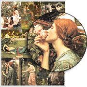 Waterhouse Flowers Collage Sheet