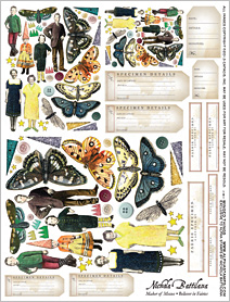 Winged Things Collage Sheet