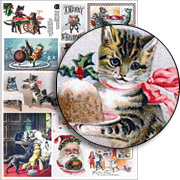 Yummy Vintage Christmas Collage Sheet