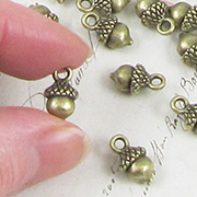 Acorn Charms - Antique Bronze