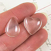 Heart & Teardrop Acrylic Cabochons