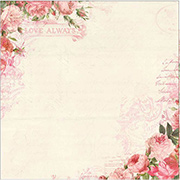 Adore Always Roses Scrapbook Paper