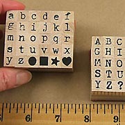 Antique Typewriter Mini Alphabet Sets