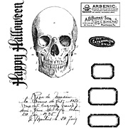 Tim Holtz Apothecary Cling Stamp Set