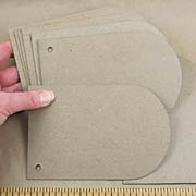 Arched Chipboard Pennants