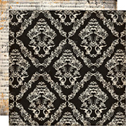 Arsenic and Lace Scrapbook Paper - Large Damask