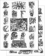 Punch ABCs Collage Sheet Set