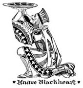 Knave Blackheart Rubber Stamp