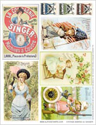 Vintage Sewing #2 (Singer) Collage Sheet