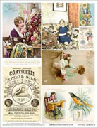 Vintage Sewing #5 Collage Sheet