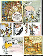Aesop�s Fables - Watercolors Collage Sheet