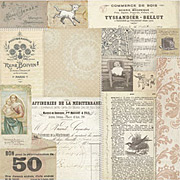 Attic Treasures Madonna Collage Scrapbook Paper
