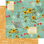 Time To Flourish - August Flourish Scrapbook Paper