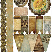 Glamour & Grunge Washi Stickers - Banners