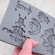 Baroque 2 - Florals & Frames Silicone Mold