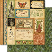 Olde Curiosity Shoppe Bazaar of Wonders Scrapbook Paper