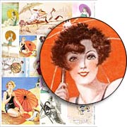 Beach Umbrellas Collage Sheet