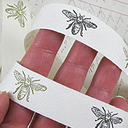 Printed Canvas Ribbon - Bees