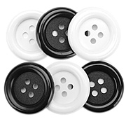 Favorite Findings Big Buttons - Black & White
