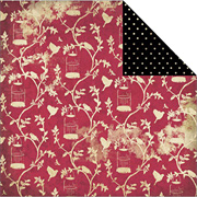 Red Birdcage Scrapbook Paper