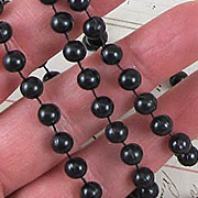 Black Mardi Gras Beads