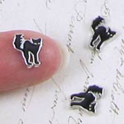 Tiny Black Cat Charms*