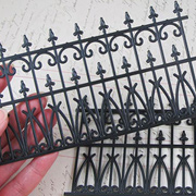 Mini Black Wrought Iron Fence