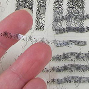 Tiny Black Lace Border Stickers Mix - 5 Sheets