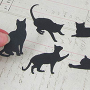 Die-Cut Black Cats