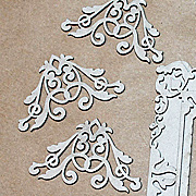 Fancy Chipboard Corners - Set of 4*