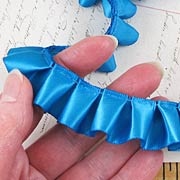 Turquoise Pleated Ribbon