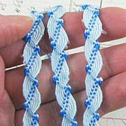 Fancy Ric Rac Ribbon - Pale Blue