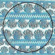 Blue Dresden Shell Border Strips