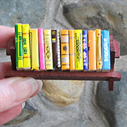 Mini Book Rack with Books