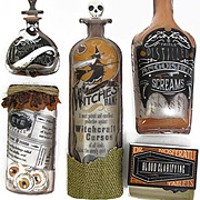 Vintage Bottles and Labels Stickers*