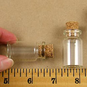 1-1/2 Inch Glass Bottles