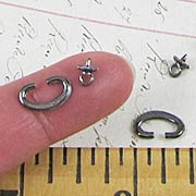 Miniature Drawer Pulls Set - Black Oxide