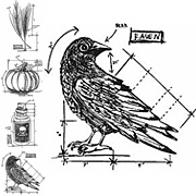 Tim Holtz Mini Stamp Strip - Blueprint Halloween #2