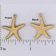 Double-Sided Starfish Charm