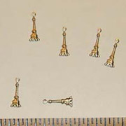 Brass Eiffel Tower Charms