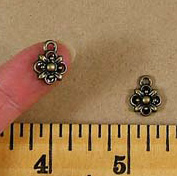 Brass Flower Charms