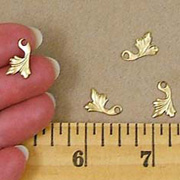 Brass Nouveau Leaves