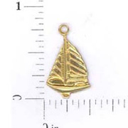 Brass Sailboat Charms