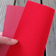 Bright Red Suede Paper*