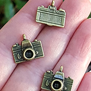 Bronze Camera Charm