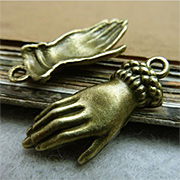 Bronze Hand Charms*