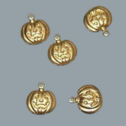 Brass Pumpkin Charms