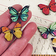 Colorful Butterfly Buttons