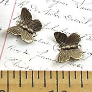 Medium Antique Gold Butterfly Charm