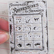 Vintage Button Card Clear Stamp